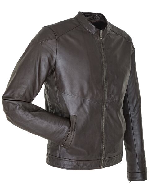 Bruine leren jas Liroy