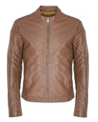 Veste en Cuir Liroy camel