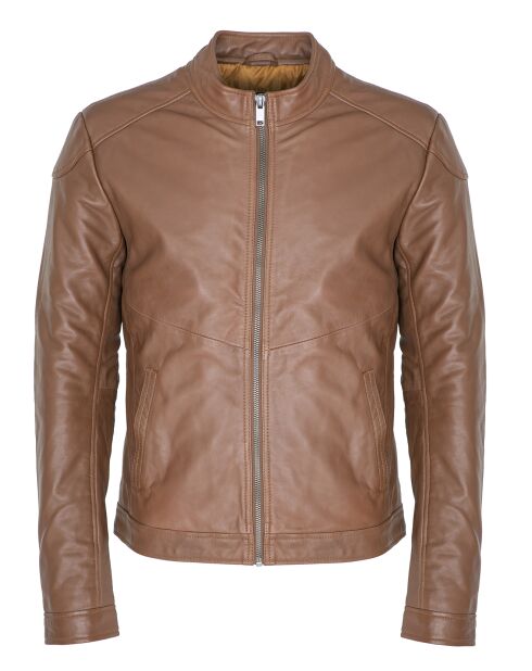 Veste en Cuir Liroy camel