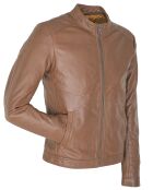 Veste en Cuir Liroy camel