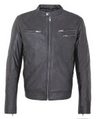 Veste en Cuir Lockman noire