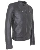 Veste en Cuir Lockman noire