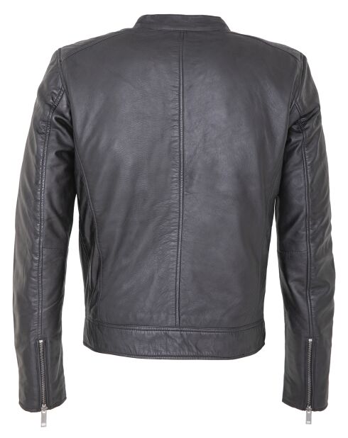 Veste en Cuir Lockman noire