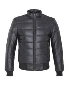 Doudoune en Cuir Loman noire