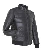 Doudoune en Cuir Loman noire