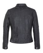 Veste en Cuir Lothaire noir vieillis