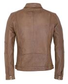 Veste en Cuir Lothaire camel vintage