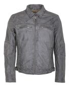 Veste en Cuir Lothaire gris vieillis