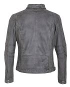 Veste en Cuir Lothaire gris vieillis