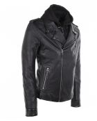 Perfecto en Cuir Louaye noir