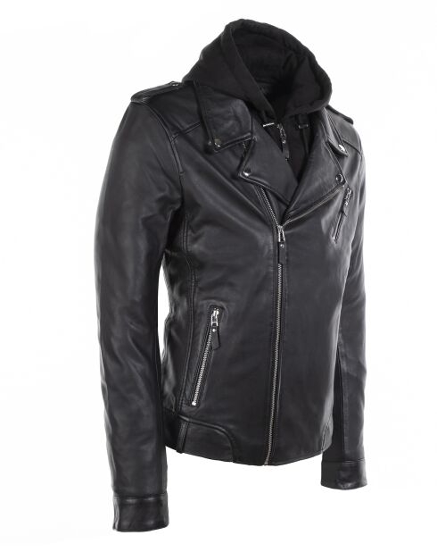 Perfecto en Cuir Louaye noir