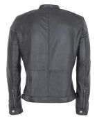 Veste en Cuir Luban noire