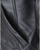 Veste en Cuir Lughan noire