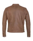 Veste en Cuir Luis camel vintage
