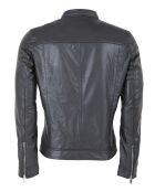Veste en Cuir Lyandro noire