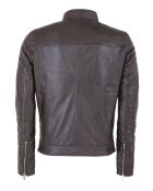Veste en Cuir Lyandro marron