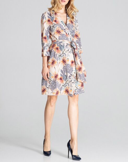 Robe Jasmine beige/multicolore