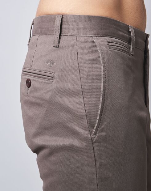 Pantalon Marina Slim Fit marron