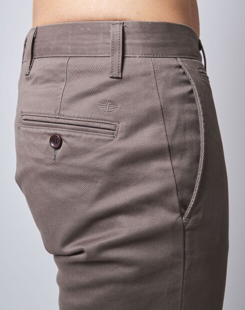 Pantalon Marina Slim Fit marron