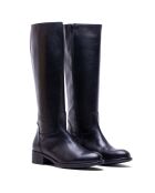 Stiefel Sia aus schwarzem Krust Leder