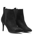 Chelsea Boots en Velours de Cuir Asun noires - Talon 7.5 cm
