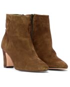 Marilo bruine suède laarzen - hak van 7 cm