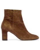 Marilo bruine suède laarzen - hak van 7 cm