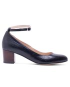 Neonati Valentina in pelle verniciata nera