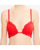 Soutien-gorge push-up sans armatures Garnet rouge