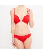 Soutien-gorge push-up sans armatures Garnet rouge