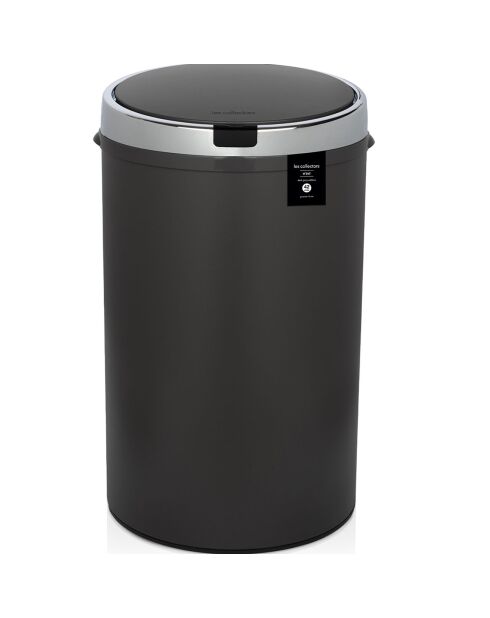 Poubelle automatique gris foncé - 42L