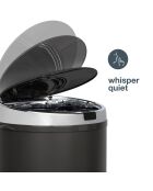 Poubelle automatique gris foncé - 42L