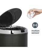 Poubelle automatique gris foncé - 42L