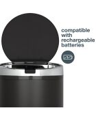 Poubelle automatique gris foncé - 42L