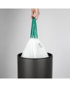 Poubelle automatique gris foncé - 42L