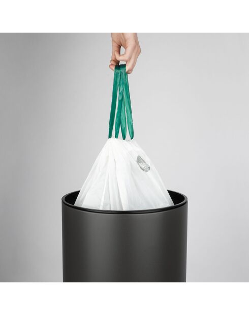 Poubelle automatique gris foncé - 42L