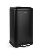 Poubelle à pédale noire - 30L