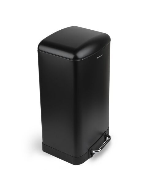 Poubelle à pédale noire - 30L