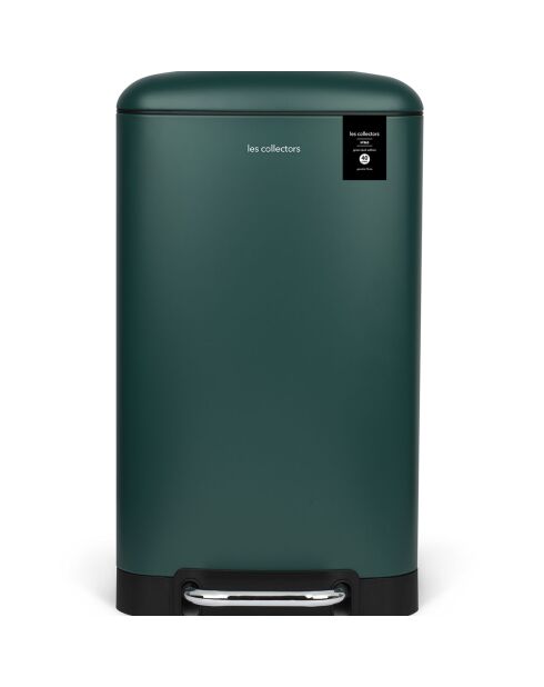 Poubelle à pédale vert canard - 40L