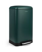 Poubelle à pédale vert canard - 40L