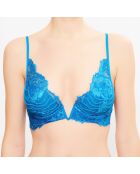 Soutien-gorge triangle coques Desert Rose bleu canard