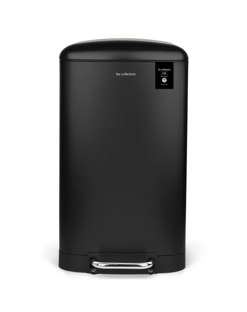 Poubelle à pédale noire - 40L