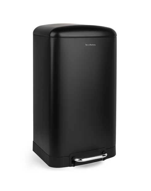 Poubelle à pédale noire - 40L