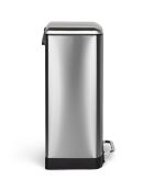 Poubelle à pédale inox - 40L