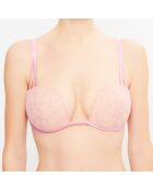 Soutien-gorge push-up amovible sans armatures Marble Mood rose/beige