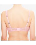 Soutien-gorge push-up amovible sans armatures Marble Mood rose/beige