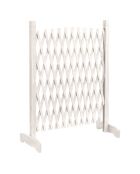 Barriere Extensible en plastique blanche - 35/220x87 cm