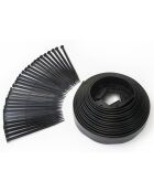 Bordurette plastique  avec piquets noire - 10 m