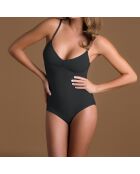 Body nero con cinturino sottile oro