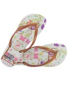 Bruine teenslippers van Pop Art Noal met print
